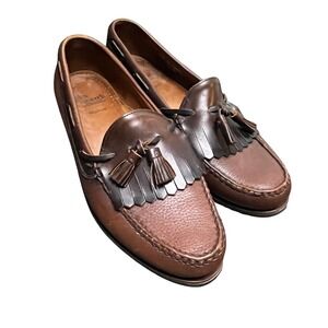 Allen Edmonds Nashua Tassel Loafers Mens Size 11.5 Brown Leather Grandpacore